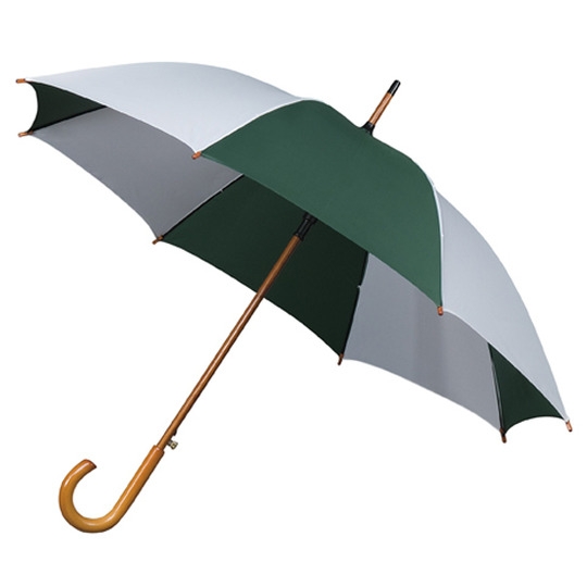 Зонт Прогулка (зеленый) Зонт-трость полуавтомат, 8 спиц, купол 102 см