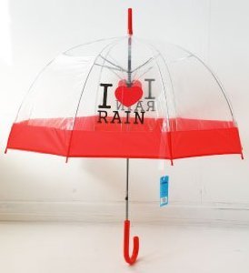 Зонт «I Love Rain» (красный) - 