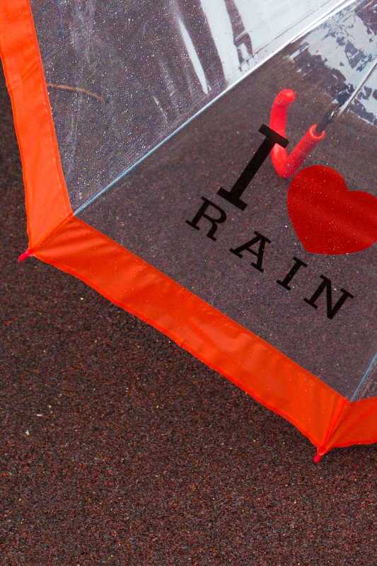 Зонт «I Love Rain» (красный) - 