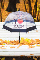 Зонт «I Love Rain» (черный)